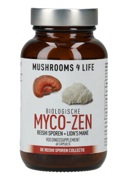 Myco zen biologische paddenstoelen capsules mushrooms4life